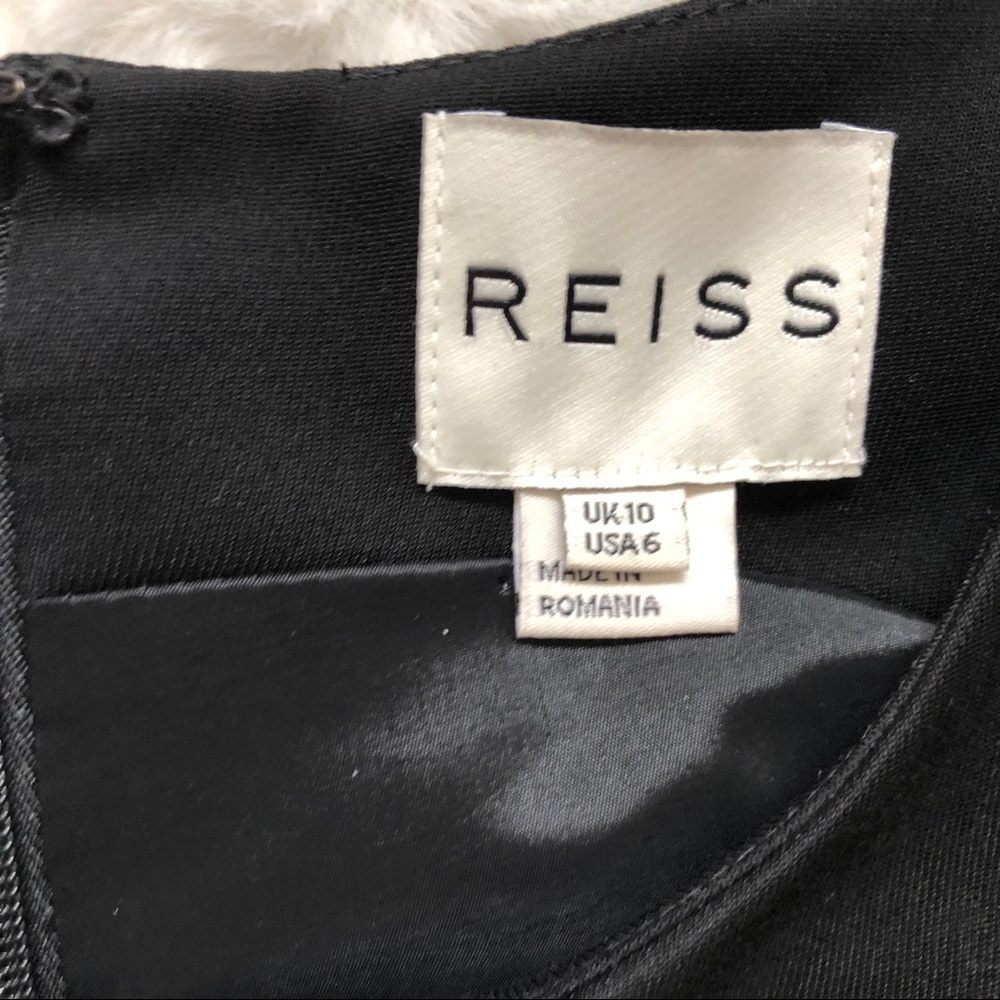 REISS Black Dress With Pockets Size 6 Party Date Cocktail Chic Sophisticated - Picture 9 of 14